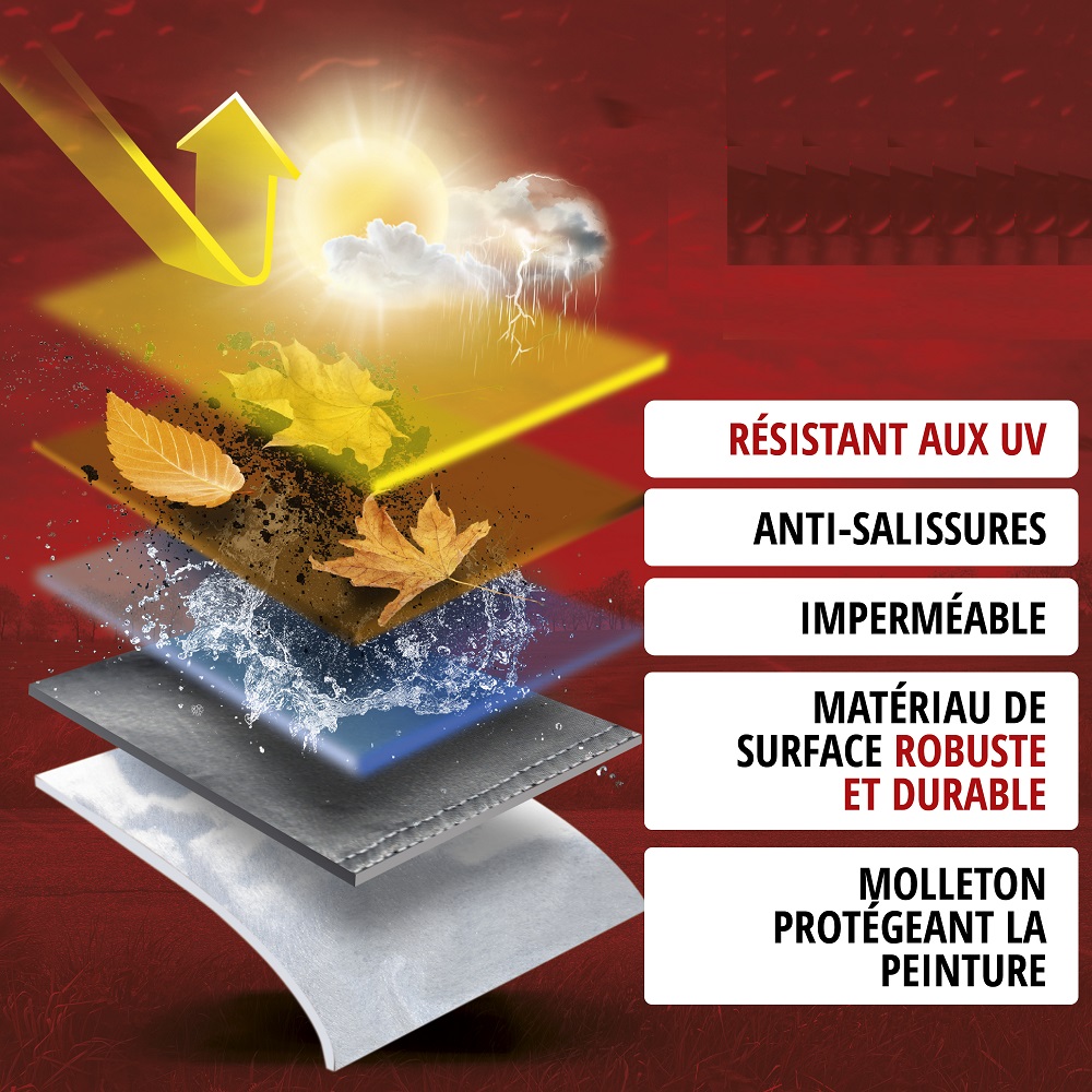 Bâche de Voiture pour 4x4 et Monospace - Imperméable et Anti-UV