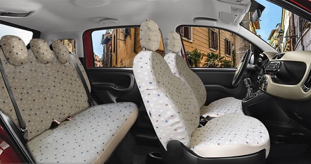 FIAT PANDA SISLEY 141 - HOUSSES DE SIÈGES sur mesure ECO-CUIR Qualité - FJP