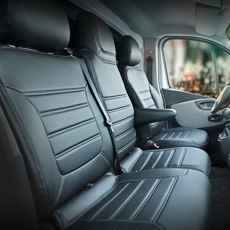Housse De Siège Voiture Universelle Pour Nissan Primastar - Compatible Airbag - Matériau 3 Couches - Protection Et Confort