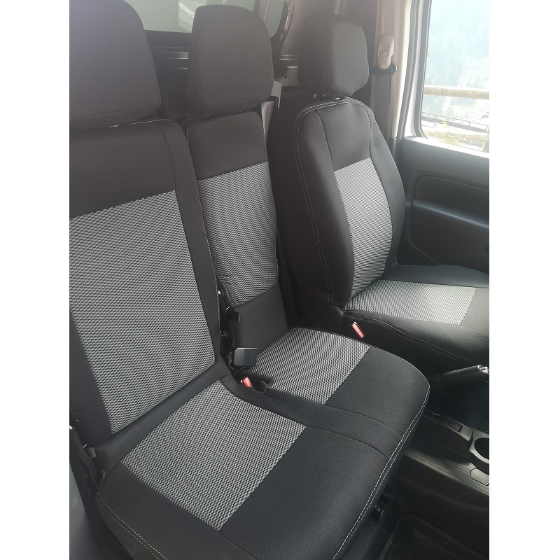 Housse Renault Kangoo utilitaire 3 places sur mesure en tissu