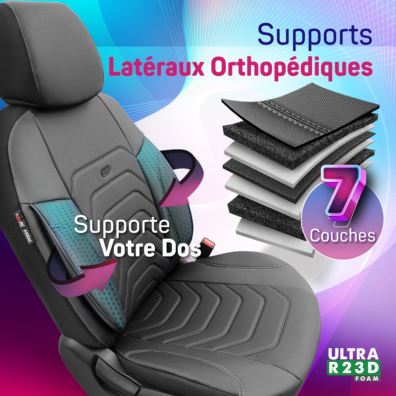 Housses de siège auto universelles pour voitures, cuir PU, simili cuir,  ensemble de housses de siège de voiture, adaptées à la plupart des sièges  de chaise SUV, accessoires de voiture, 1PC 