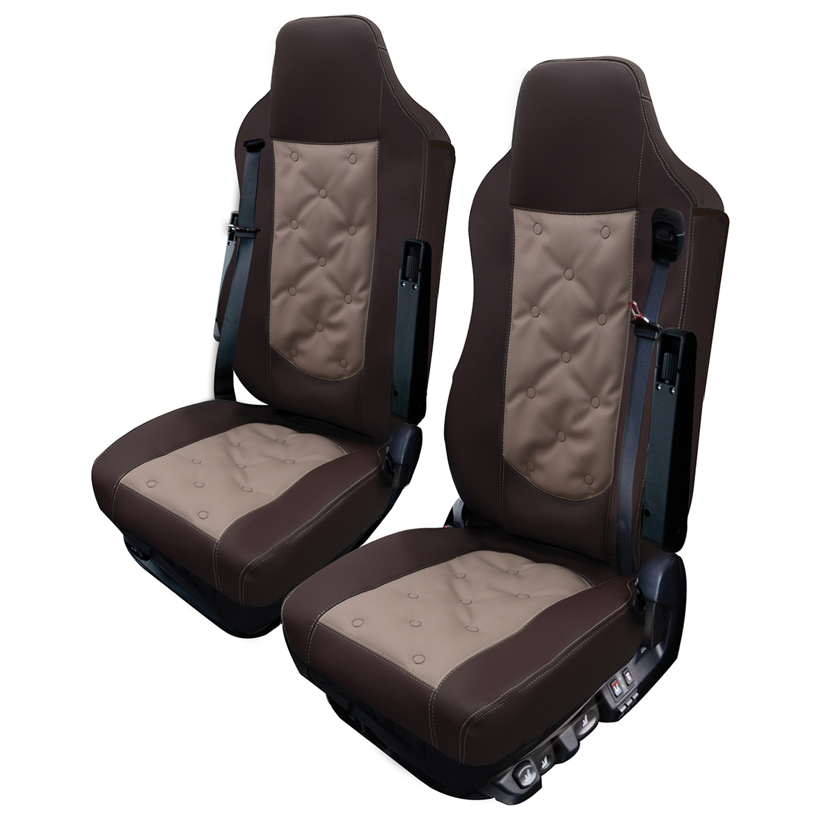 Housse De Siège Avant Iveco Daily 2+1 Lux - Gris, Qualité, Lavable, Neuf
