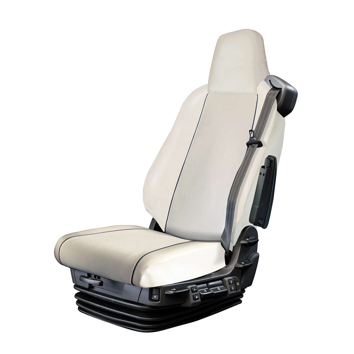Housses De Siège Prestige Line Pour Scania Série R/S – Configuration D, Beige – Conducteur Et Passager Avec Ceinture - 11