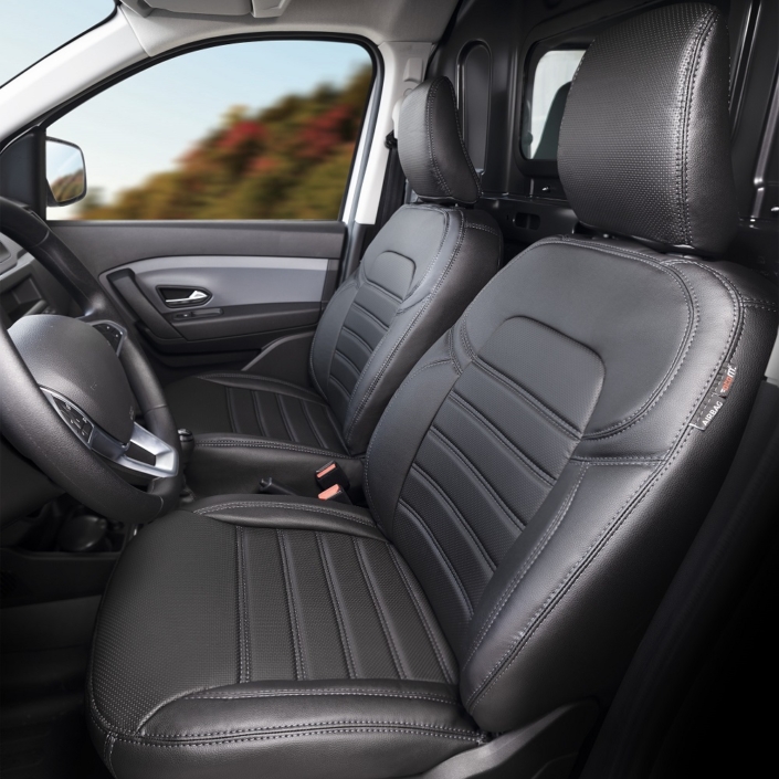 Housses De Siège Auto Pour Toyota Hilux 2009-2023 - Cuir Synthétique Noir Et Rouge - 5 Places - Confort Et Protection - 8