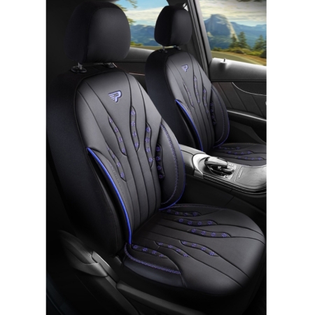 Housses de Sieges Ensemble Complet Housse Siège Voiture en Cuir Universel  pour Hyundai pour Solaris pour Lancer pour Tiguan pour HB20 Auto Intérieur Housse  siège (Couleur : B 5 PCS) : 