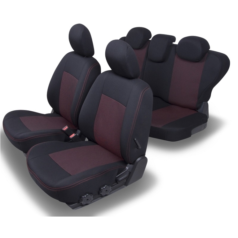 Housses Siège Voiture MG ZS/MG4/MG5 - 9 Pièces Noir - Tissu Polyester Antidérapant - 2000-2023