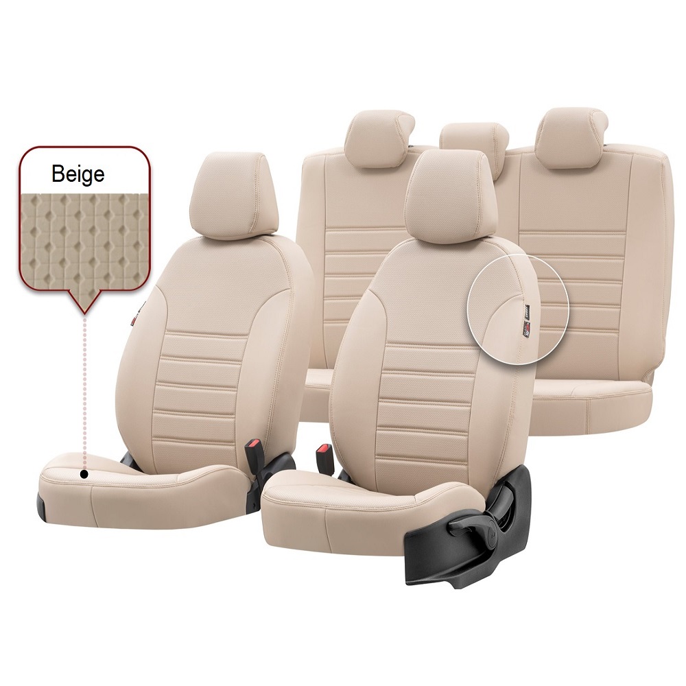  UMJWYJ lot de 2 housses de siège de voiture avec rembourrage  épais pour sièges de voiture, en cuir ou en tissu