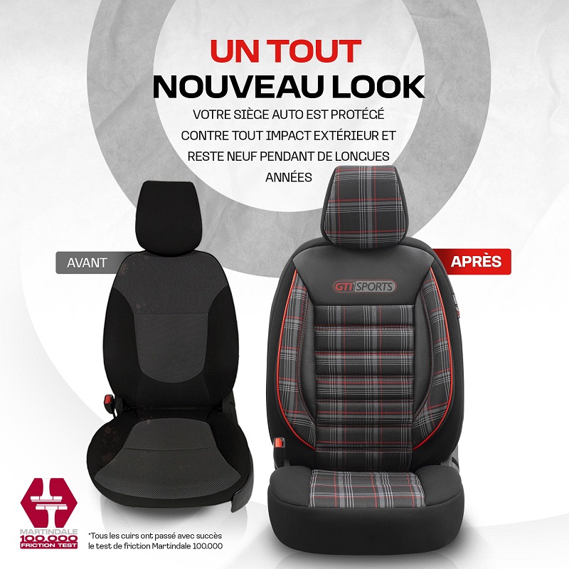 Ensemble de housses de siège auto 8 couleurs GTI Sports Accessoires de  voiture Look sportif Tissu Lacoste Uniques Tartan Différent Mignon et  élégant -  Canada