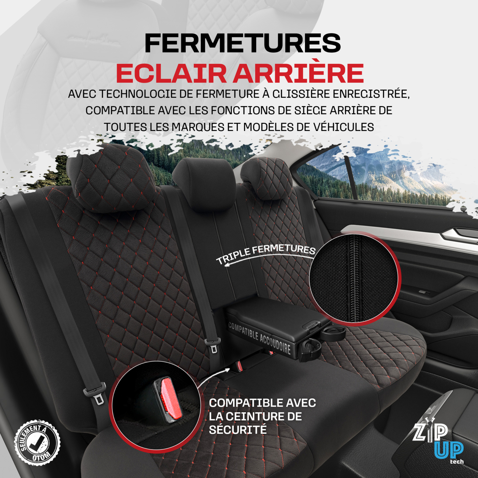 Housses De Sièges Universelles Mossa Pour Suzuki Jimny (1998-2017), Grises, Polyester - Neuf Sous Emballage