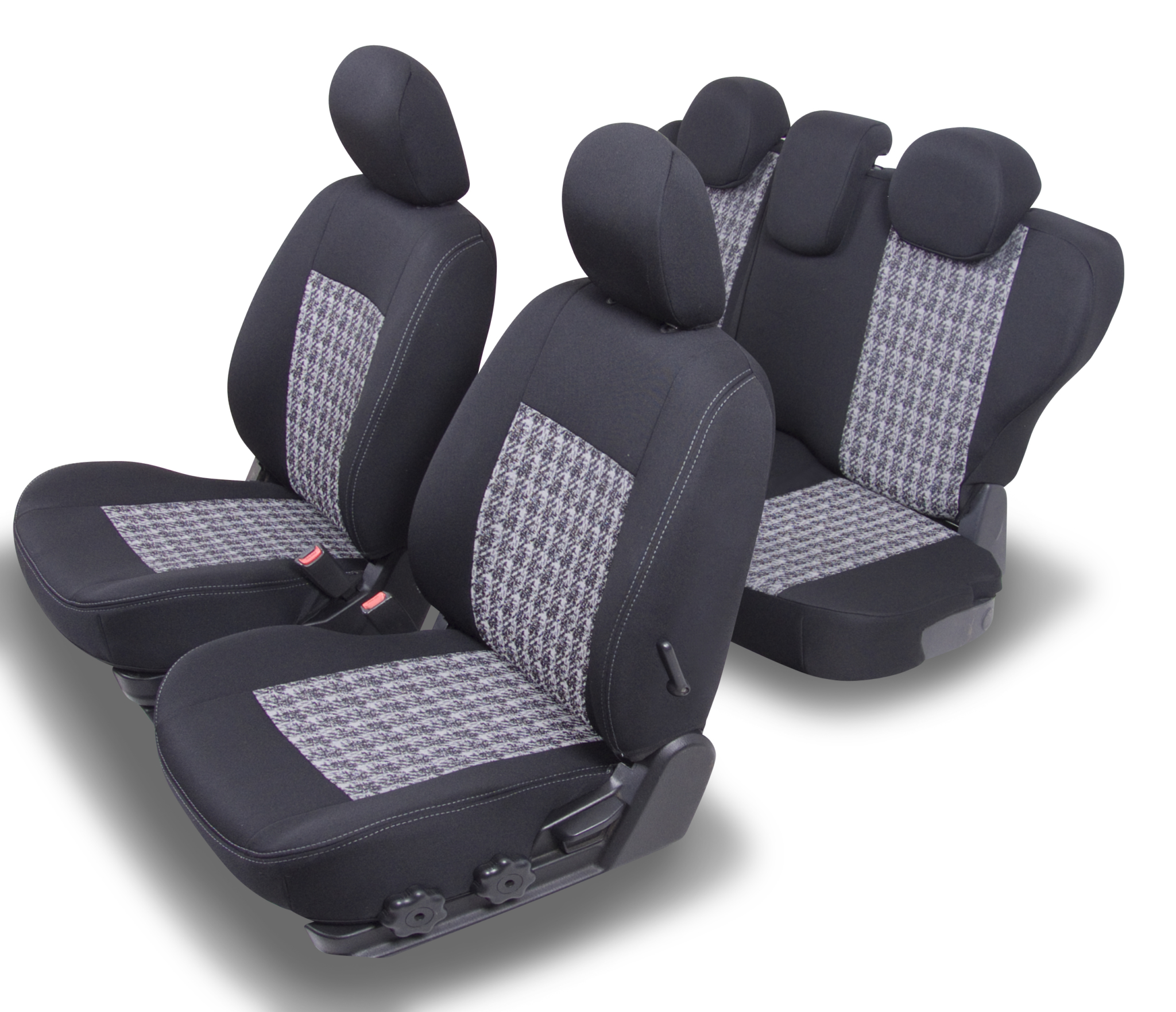 Housses De Siège Auto 5 Pièces Pour Nissan Qashqai E-Power (J12) 2022-2024 - Cuir PU, Protection Intégrale