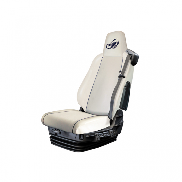 F-CORE Housses de Siege Camion compatibilité pour Scania S NEXTGEN R NEXTGEN 01.17- conducteur intégré Passager intégré Sièges Standard Noir/Rouge