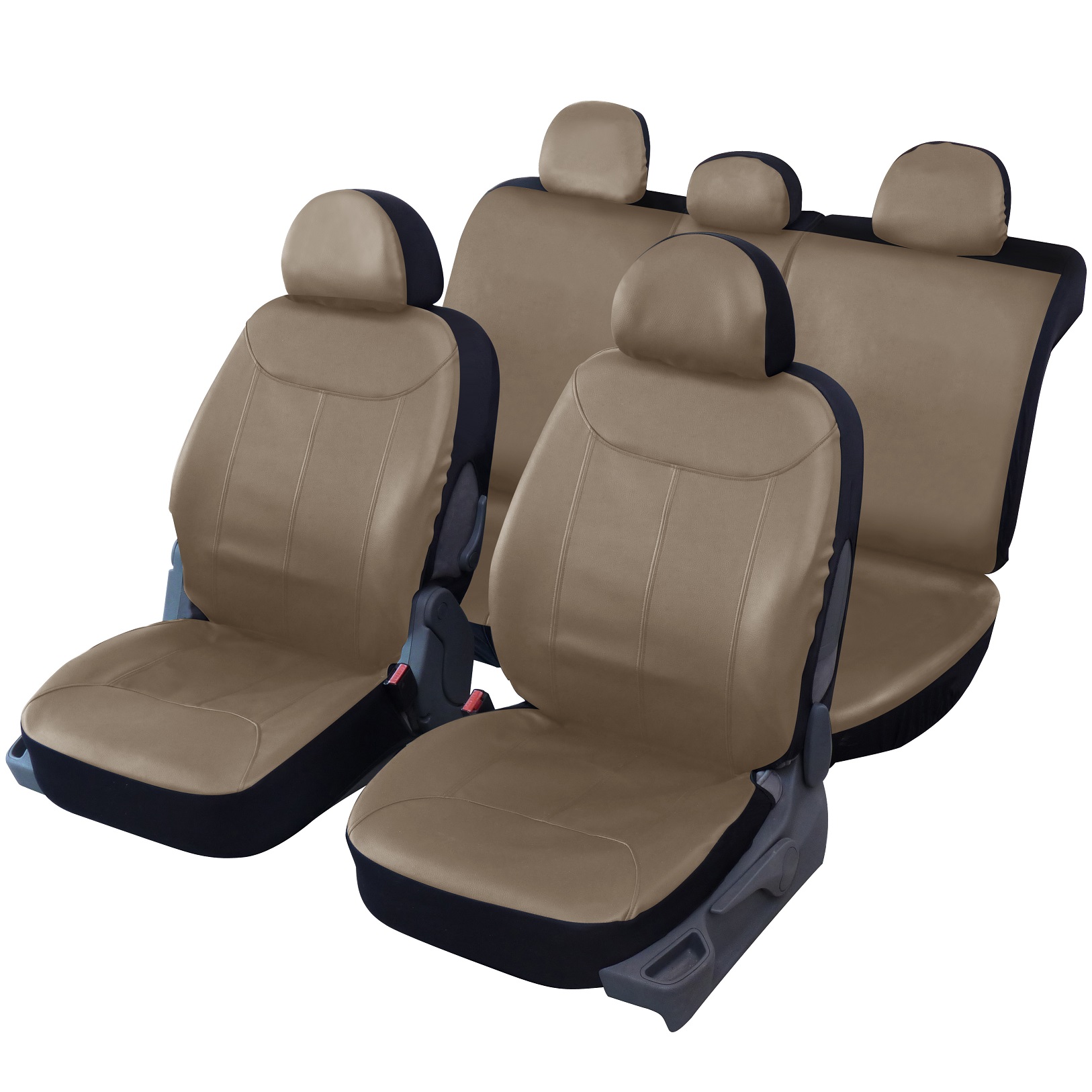 Housse de siège auto universelle simili cuir beigeTexas pour berline