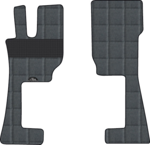 Tapis De Sol Pour Volvo FH4 FH5 2013 Et Plus - Noir Avec Bordures Bleues, Neuf En Boîte