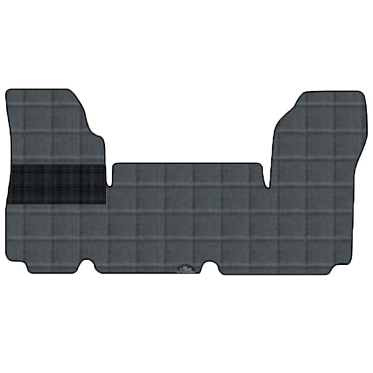 Tapis De Sol Sur Mesure Pour Renault Master 2011-2025 - Cuir Synthétique Noir - 10 Mm D'épaisseur - 2 Pièces