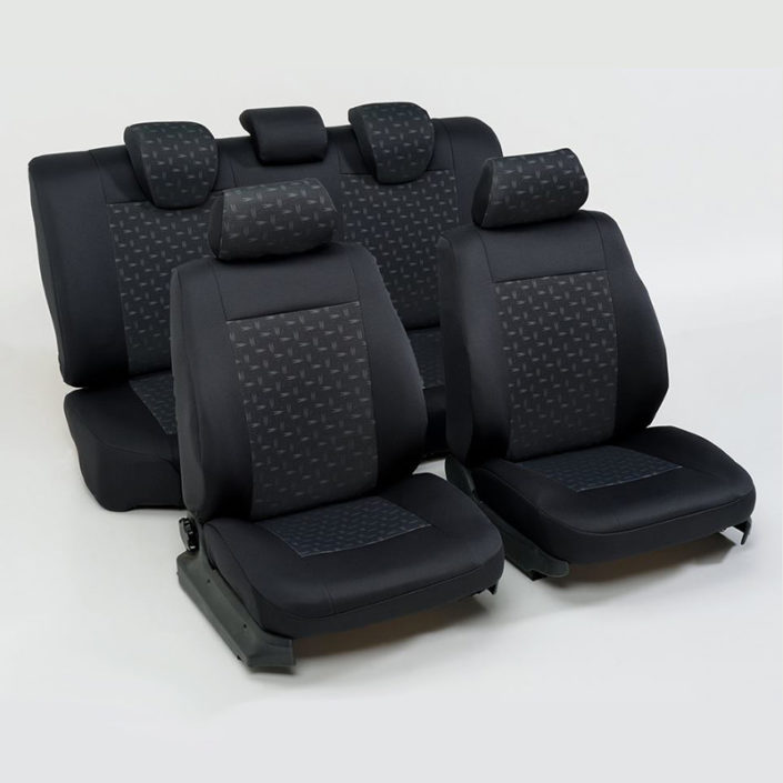 Housse De Siège Auto Renault Megane E-Tech 2022+ - Avant Et Arrière - Tissu Respirant 4 Saisons - Imperméable - B-Grey - 3