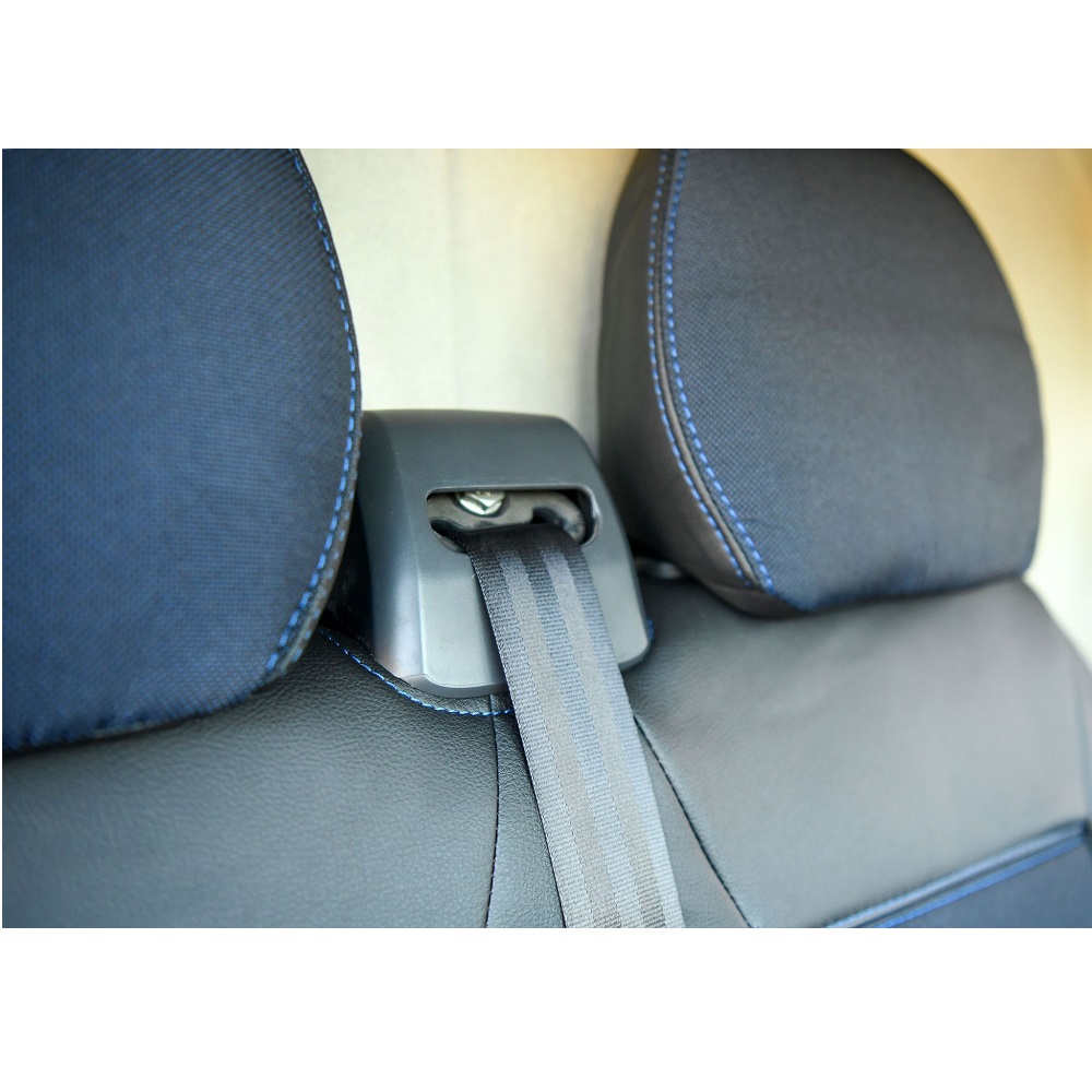 Housses en Jacquard/Simili Cuir pour PEUGEOT Expert 2016+ - 1 siège  conducteur + 1 banquette 2 places (compatible airbag)