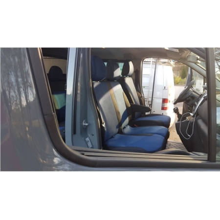 Housses de siège sur mesure pour Renault Trafic III Van (2014-.)  seulement les sièges avant - housse siege voiture - couverture siege -  Auto-Dekor - Elegance - P-3 P-3