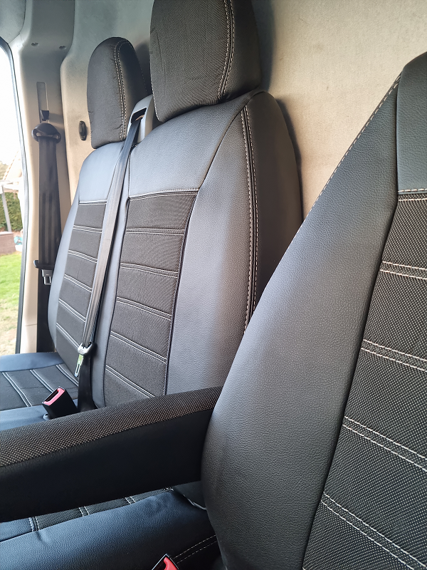 Housses de sièges avant sur mesure Renault Clio 3 Simili cuir gris