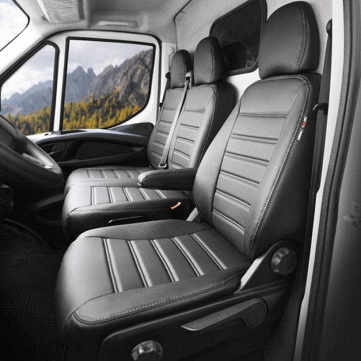 Étui Clé Voiture Peugeot Expert 3 (2016-2024) - Cuir Synthétique étanche Anti-rayures - Avec Crochet Métallique