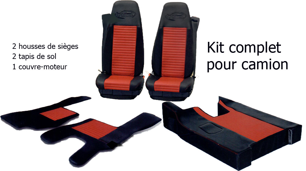 Kit housses cabine pour camion DAF XF 105 2012-2017