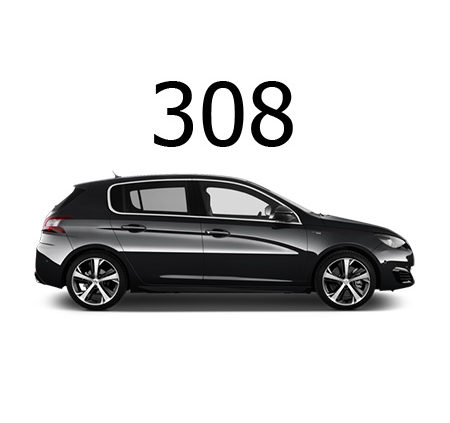 Housse de siège auto sur mesure Peugeot 308 de 2007 à septembre 2015 -  Housse Auto