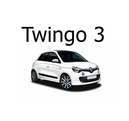 Housse De Siege Voiture pour Renault Twingo III Life/Zen/Intens/Vibes  2014-2022, Housse de Coussin De Véhicule Automobile En Cuir Imperméable  Complète