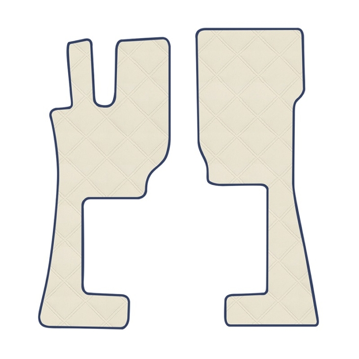 Tapis De Sol Pour Camion Volvo FH4 / FH5 2013+ - Noir Avec Bords Gris, Marque 24/7 AUTO, Référence ES0101MMMT32G